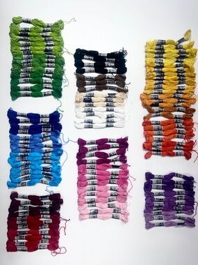 Lot of 103 DFN Fil d’Artisan Skeins Craft Thread Floss Cross Stitch Embroidery